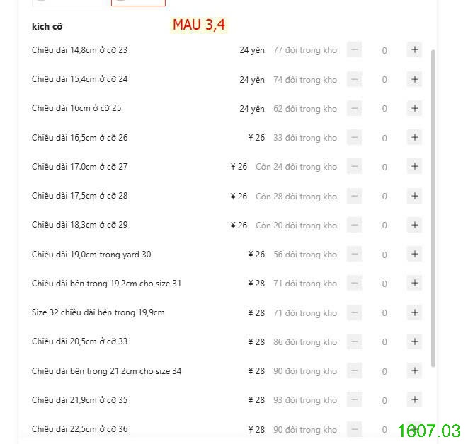 25HA1607.03 - SANDAL BÍT MŨI SIÊU XINH BÉ GÁI