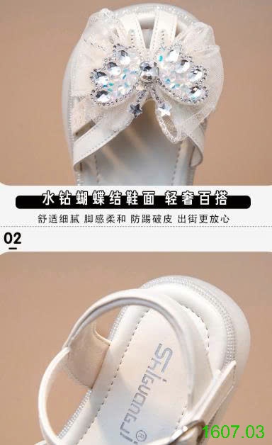25HA1607.03 - SANDAL BÍT MŨI SIÊU XINH BÉ GÁI