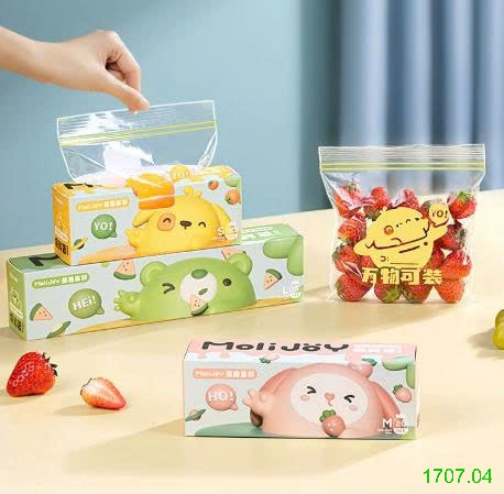 25HA1707.04 - SET 3 TÚI ZIP ĐỰNG THỰC PHẨM