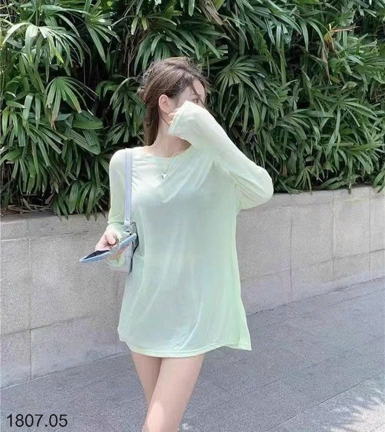 25HA1807.05 - ÁO THUN MỎNG CỔ TRÒN NỮ