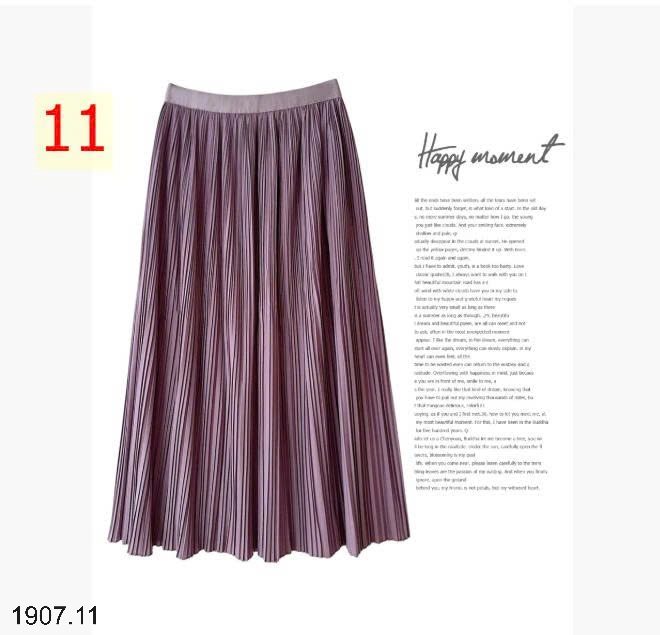 25HA1907.11 - CHÂN VÁY XẾP LY MIDI NHÀ ANNA