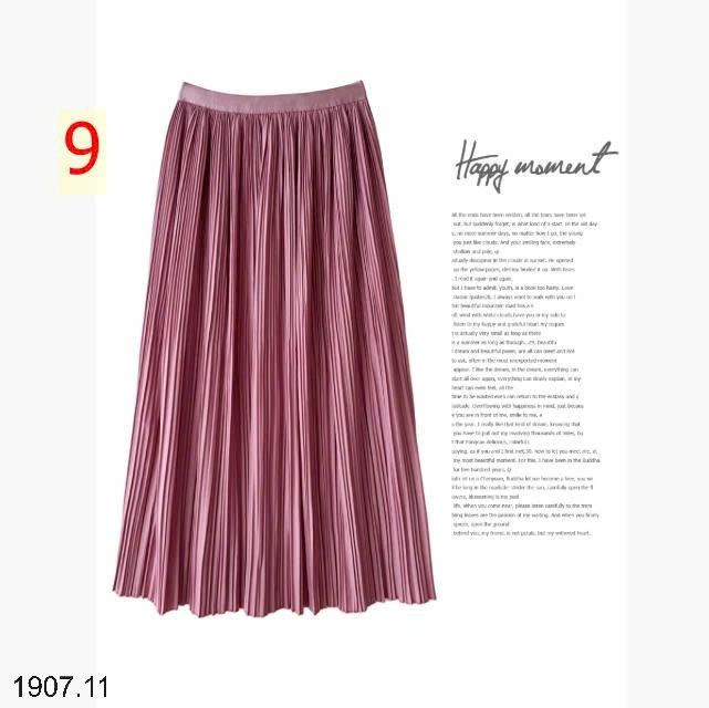 25HA1907.11 - CHÂN VÁY XẾP LY MIDI NHÀ ANNA