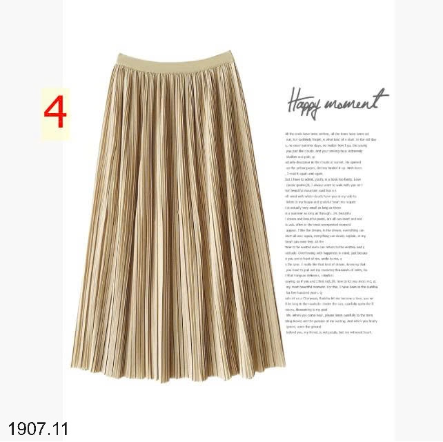 25HA1907.11 - CHÂN VÁY XẾP LY MIDI NHÀ ANNA