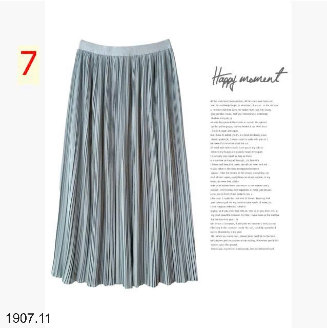 25HA1907.11 - CHÂN VÁY XẾP LY MIDI NHÀ ANNA