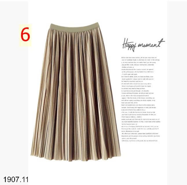 25HA1907.11 - CHÂN VÁY XẾP LY MIDI NHÀ ANNA