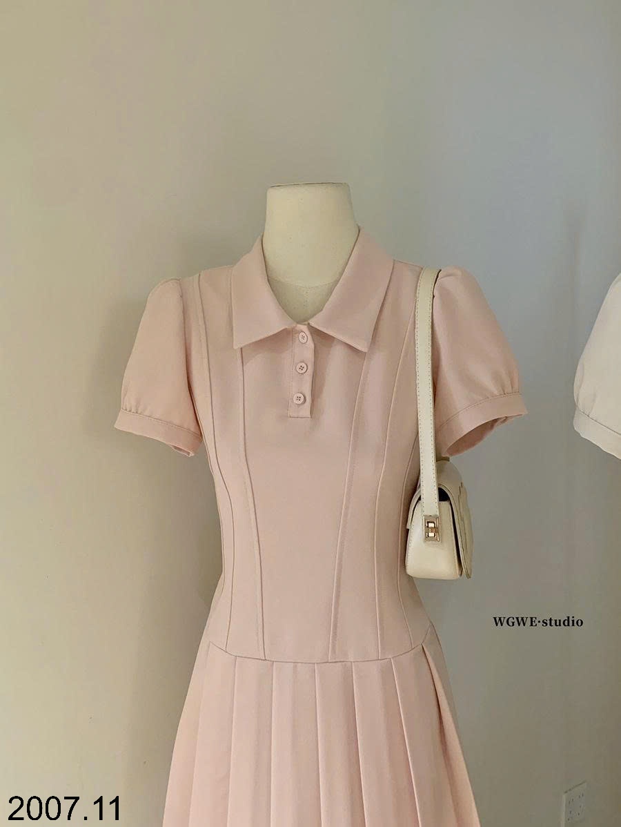 25HA2007.11 - VÁY POLO XẾP LY NHÀ WGWE