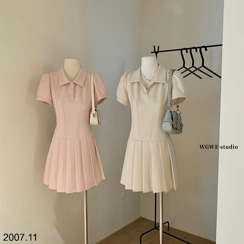 25HA2007.11 - VÁY POLO XẾP LY NHÀ WGWE