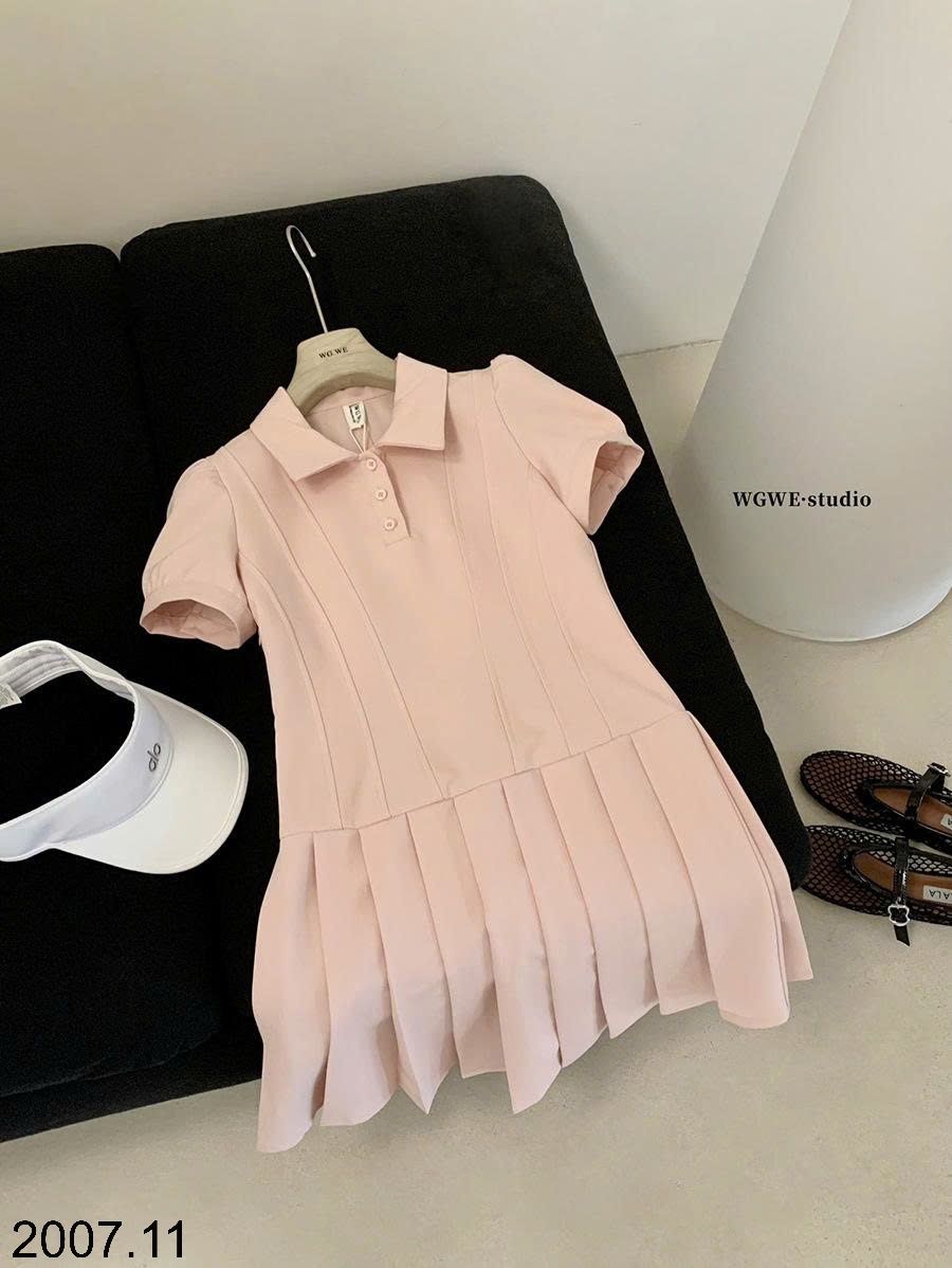 25HA2007.11 - VÁY POLO XẾP LY NHÀ WGWE