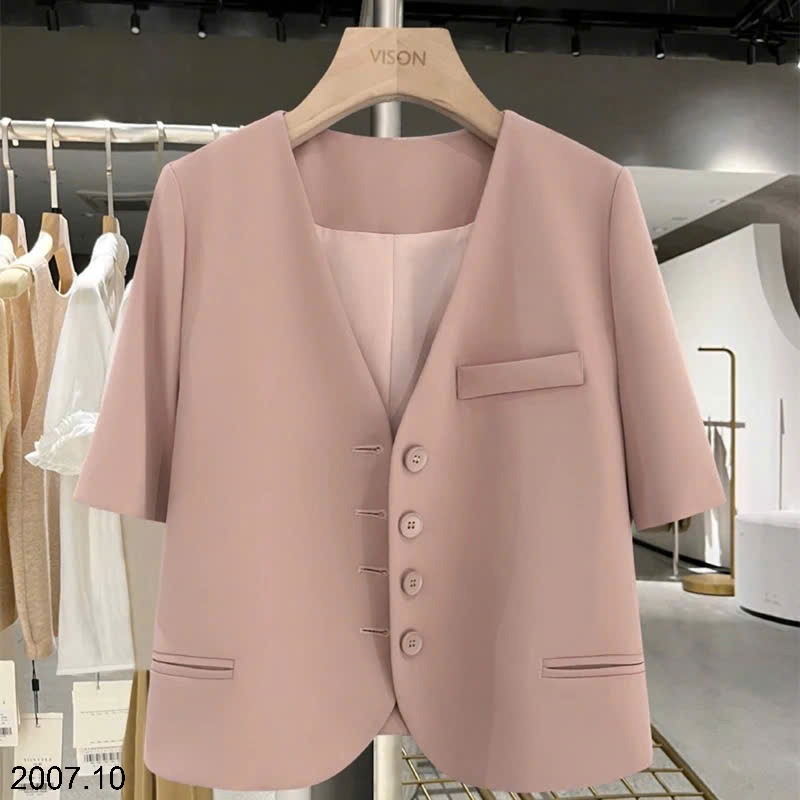 25HA2007.10 - ÁO VEST CỘC TAY MÙA THU