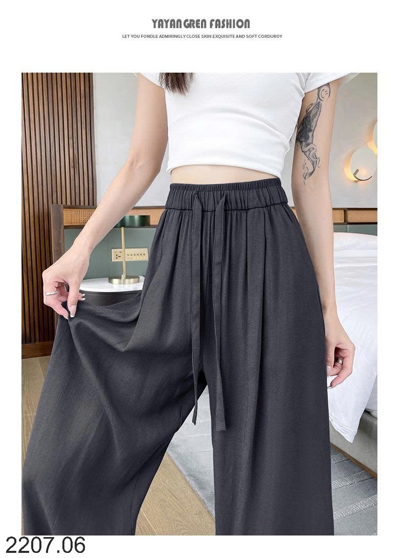 25HA2207.06 - QUẦN TENCEL NỮ ỐNG RỘNG