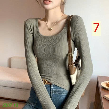25HA2307.13 - ÁO THUN TĂM NỮ CỔ U