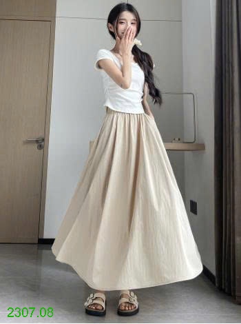 25HA2307.08 - QUẦN VÁY YAMAMOTO ỐNG RỘNG