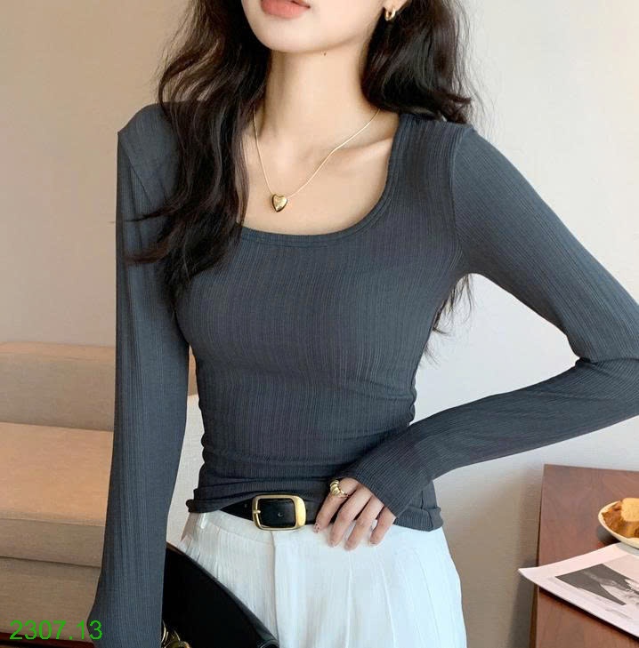 25HA2307.13 - ÁO THUN TĂM NỮ CỔ U
