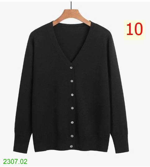 25HA2307.02 - ÁO CARDIGAN LEN TRƠN MÀU