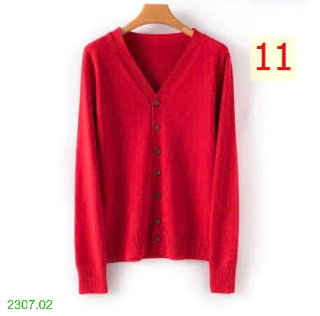 25HA2307.02 - ÁO CARDIGAN LEN TRƠN MÀU
