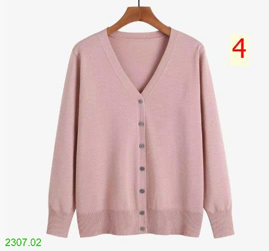 25HA2307.02 - ÁO CARDIGAN LEN TRƠN MÀU