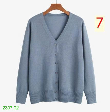 25HA2307.02 - ÁO CARDIGAN LEN TRƠN MÀU