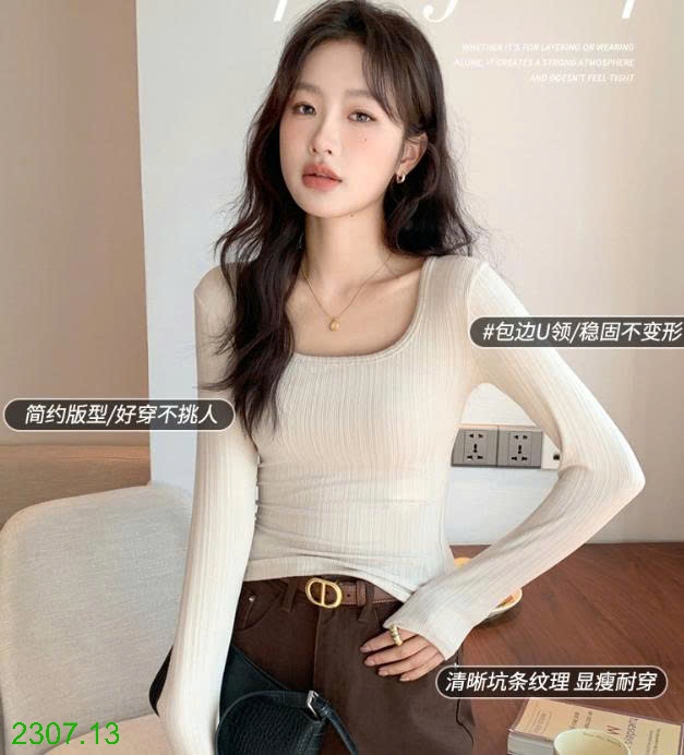 25HA2307.13 - ÁO THUN TĂM NỮ CỔ U