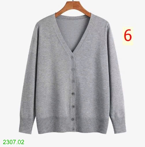 25HA2307.02 - ÁO CARDIGAN LEN TRƠN MÀU