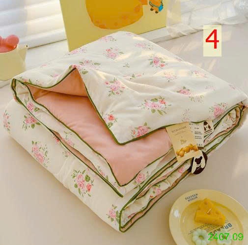 25HA2407.09 - CHĂN HÈ MÁT MẺ 2 LỚP IN HÌNH