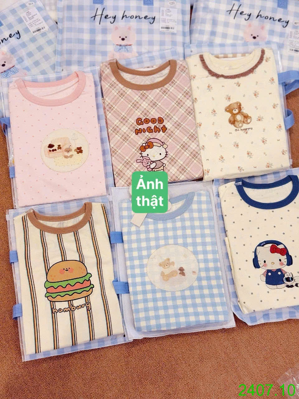 25HA2407.10 - BỘ THU ĐÔNG MẶC NHÀ HEY HONEY CHO BÉ