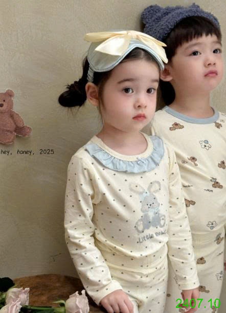 25HA2407.10 - BỘ THU ĐÔNG MẶC NHÀ HEY HONEY CHO BÉ
