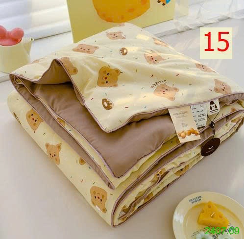 25HA2407.09 - CHĂN HÈ MÁT MẺ 2 LỚP IN HÌNH