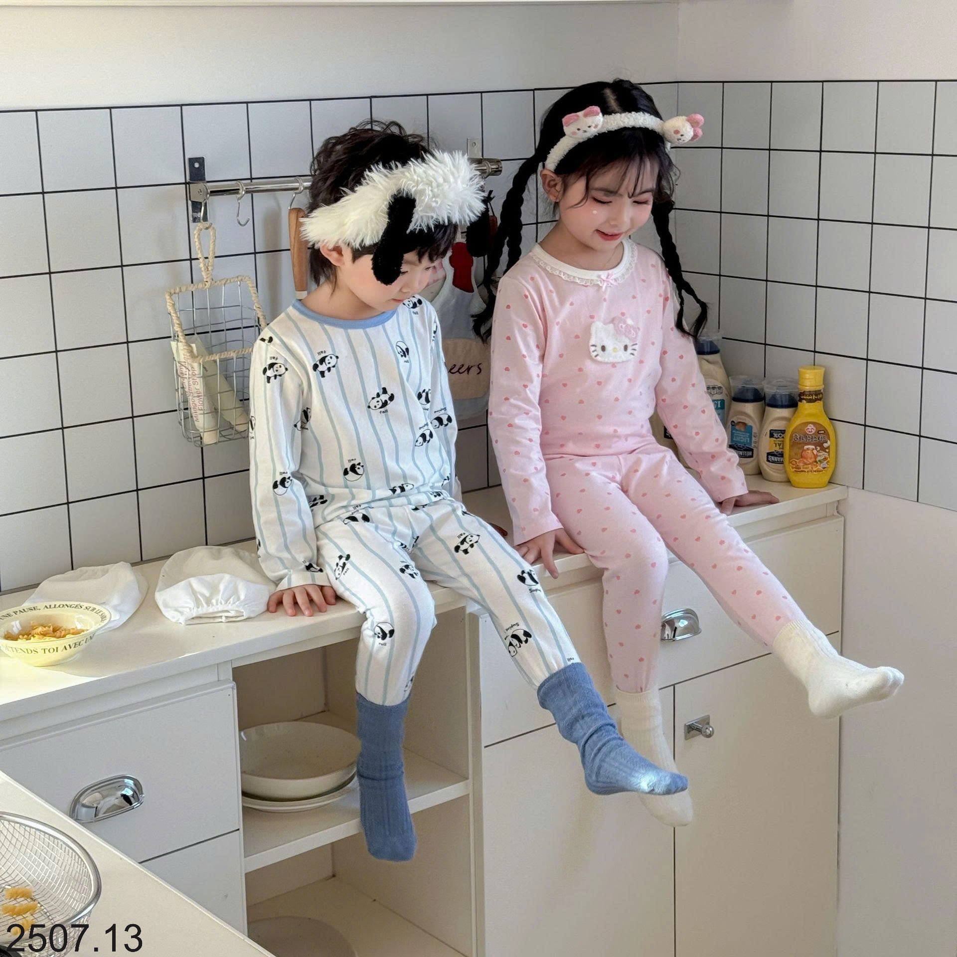 25HA2507.13 - BỘ MẶC NHÀ QUẢNG CHÂU HỌA TIẾT CHO BÉ