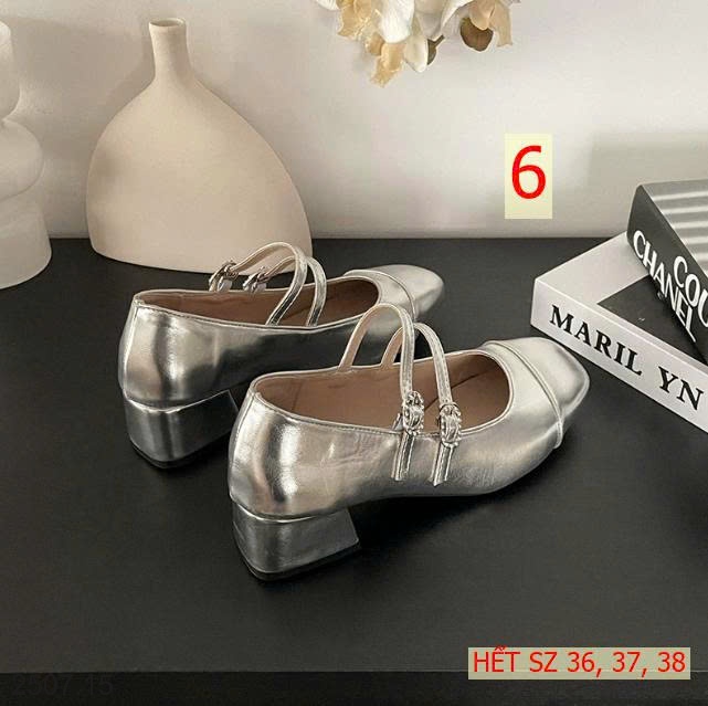 25HA2507.15 - GIÀY MARRY JANE HAI DÂY ĐẾ THẤP