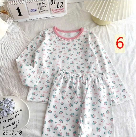 25HA2507.13 - BỘ MẶC NHÀ QUẢNG CHÂU HỌA TIẾT CHO BÉ