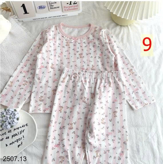 25HA2507.13 - BỘ MẶC NHÀ QUẢNG CHÂU HỌA TIẾT CHO BÉ