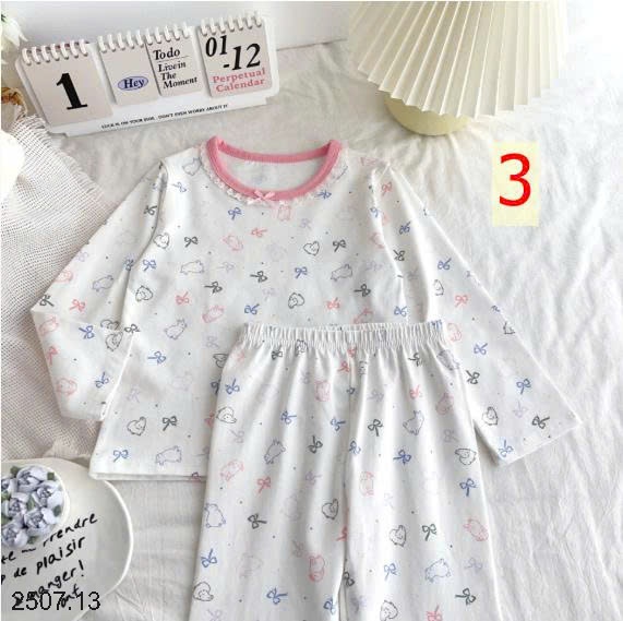 25HA2507.13 - BỘ MẶC NHÀ QUẢNG CHÂU HỌA TIẾT CHO BÉ