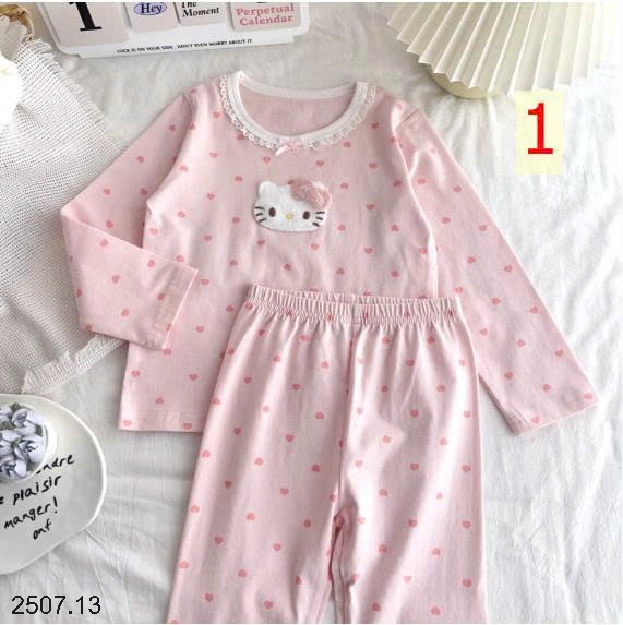 25HA2507.13 - BỘ MẶC NHÀ QUẢNG CHÂU HỌA TIẾT CHO BÉ