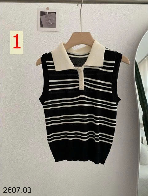 25HA2607.03 - ÁO POLO LEN SÁT NÁCH CHO NỮ