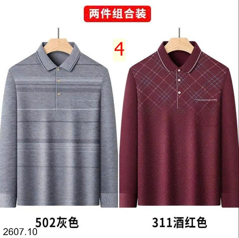 25HA2607.10 - SET 2 ÁO POLO NAM DÀI TAY THU ĐÔNG