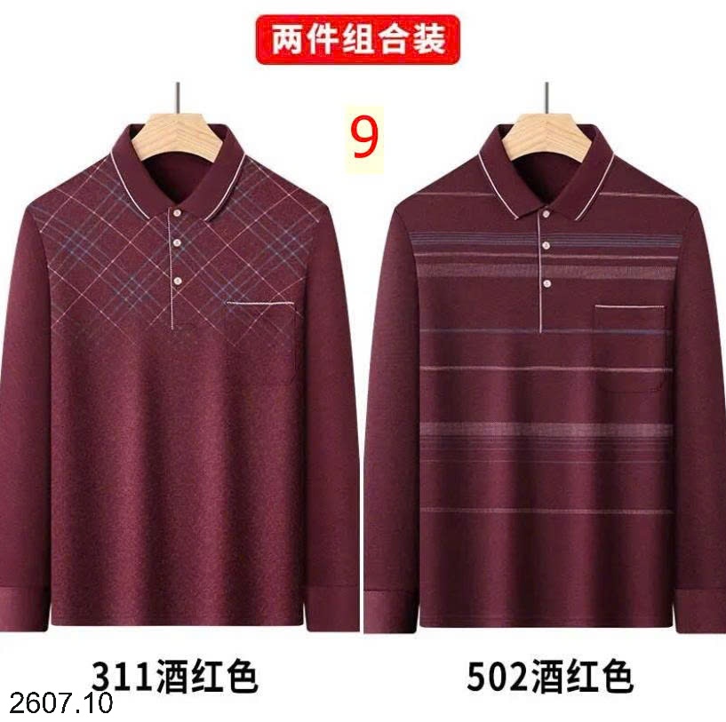 25HA2607.10 - SET 2 ÁO POLO NAM DÀI TAY THU ĐÔNG
