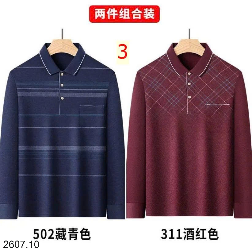 25HA2607.10 - SET 2 ÁO POLO NAM DÀI TAY THU ĐÔNG