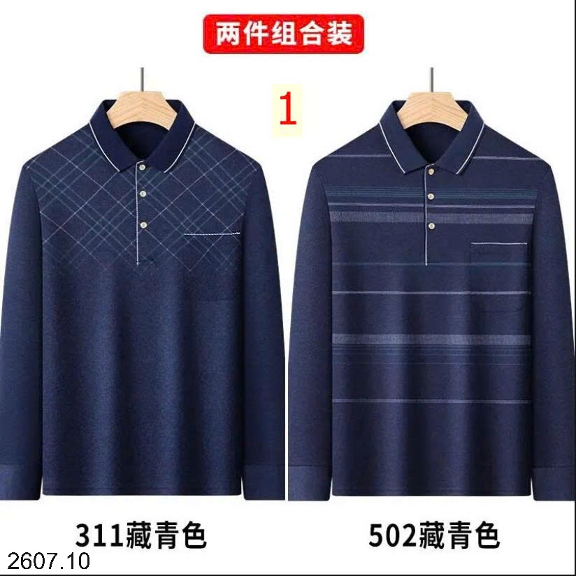 25HA2607.10 - SET 2 ÁO POLO NAM DÀI TAY THU ĐÔNG