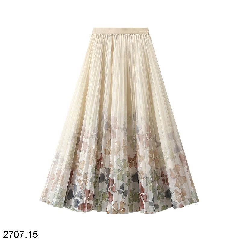 25HA2707.15 - CHÂN VÁY XẾP LY HOA ANGEL