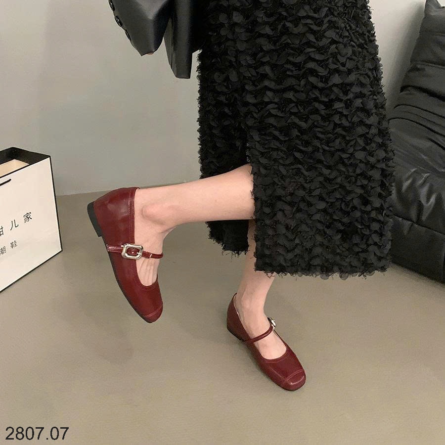 25HA2807.07 - GIÀY MARRY JANE ĐẾ BẰNG