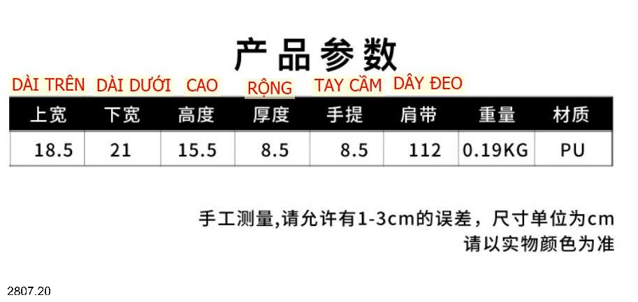 25HA2807.20 - TÚI XÁCH VỎ SÒ NỮ