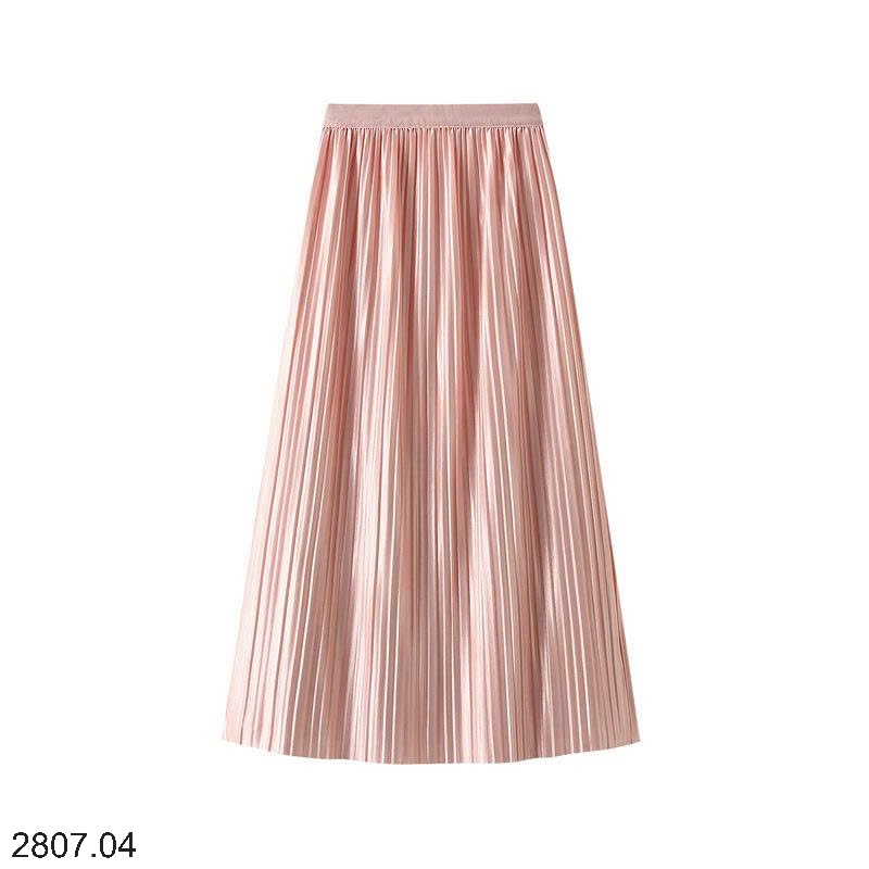 25HA2807.04 - CHÂN VÁY MIDI XẾP LY HOA ANGLE