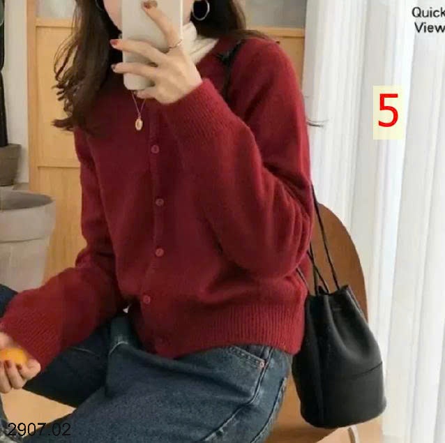 25HA2907.02 - ÁO LEN CARDIGAN NỮ