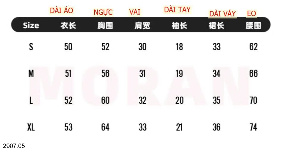 25HA2907.05 - SET VÁY XẾP LY ÁO POLO NHÀ MORAN