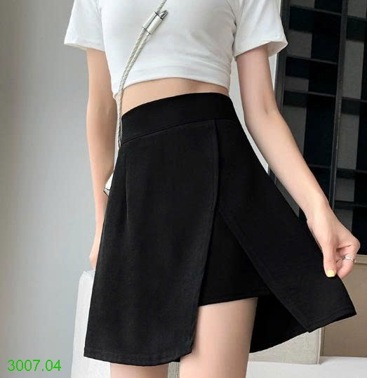 25HA3007.04 - CHÂN VÁY CHỮ A XẺ CÓ QUẦN TRONG