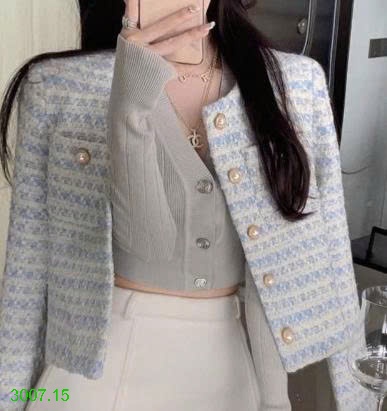 25HA3007.15 - ÁO DẠ KẺ NỮ