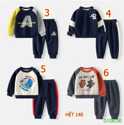 25HA0108.06 - BỘ NỈ BÉ TRAI WAPPY
