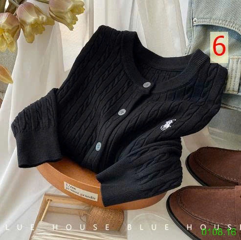 25HA0108.16 - ÁO LEN CARDIGAN THÊU HÌNH NGỰA