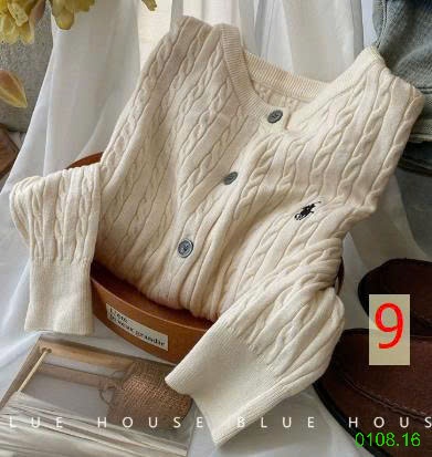 25HA0108.16 - ÁO LEN CARDIGAN THÊU HÌNH NGỰA