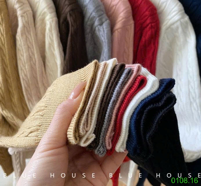 25HA0108.16 - ÁO LEN CARDIGAN THÊU HÌNH NGỰA